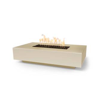 56" Rectangular Cabo Fire Pit - GFRC Concrete - Ash - Match Lit - Natural Gas