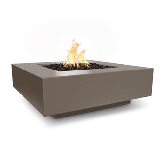 36" Square Cabo Fire Pit - GFRC Concrete - Ash - Match Lit - Natural Gas
