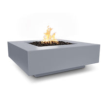 36" Square Cabo Fire Pit - GFRC Concrete - Ash - Match Lit - Natural Gas