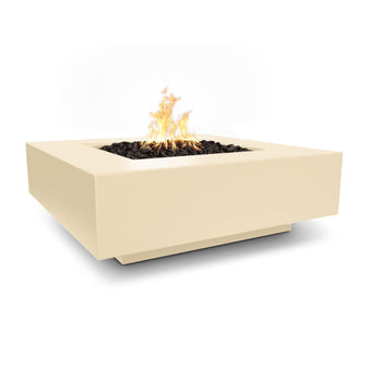 36" Square Cabo Fire Pit - GFRC Concrete - Ash - Match Lit - Natural Gas