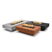 56" Rectangular Cabo Fire Pit - Copper - Match Lit - Natural Gas