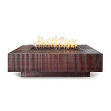 56" Rectangular Cabo Fire Pit - Copper - Match Lit - Natural Gas