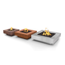 36" Square Cabo Fire Pit - Copper - Match Lit - Natural Gas