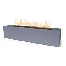 72" Rectangular Carmen Fire Pit - Powder Coated Metal - Black - Match Lit - Natural Gas