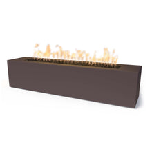 72" Rectangular Carmen Fire Pit - Powder Coated Metal - Black - Match Lit - Natural Gas