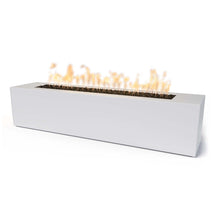 72" Rectangular Carmen Fire Pit - Powder Coated Metal - Black - Match Lit - Natural Gas