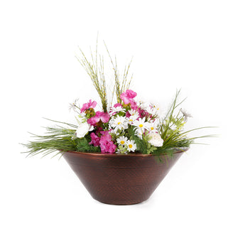 24" Cazo Hammered Copper Planter Bowl