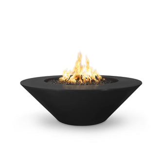 48" Round Cazo Fire Pit - GFRC Concrete - Ash - Match Lit - Natural Gas