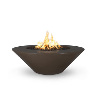 48" Round Cazo Fire Pit - GFRC Concrete - Ash - Match Lit - Natural Gas