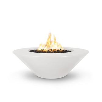 48" Round Cazo Fire Pit - GFRC Concrete - Ash - Match Lit - Natural Gas