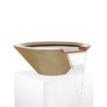 24" Round Cazo Water Bowl - GFRC Concrete - Ash -