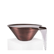 24" Cazo Hammered Copper Water Bowl