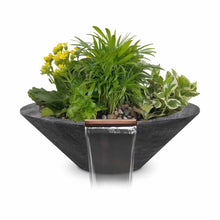 24" Cazo Wood Grain Planter & Water Bowl