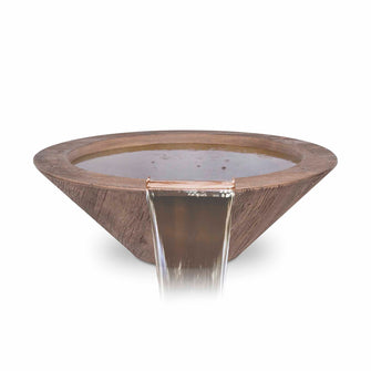 24" Cazo Wood Grain Water Bowl