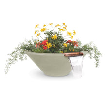 24" Round Cazo Planter & Water Bowl - GFRC Concrete - Ash -