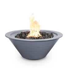 48" Round Cazo Fire Pit - Powder Coated Metal - Black - Match Lit - Natural Gas