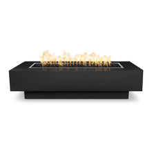 48" Rectangular Coronado Fire Pit - Powder Coated Metal - Black - Match Lit - Natural Gas