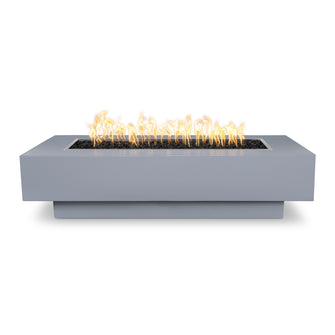 48" Rectangular Coronado Fire Pit - Powder Coated Metal - Black - Match Lit - Natural Gas