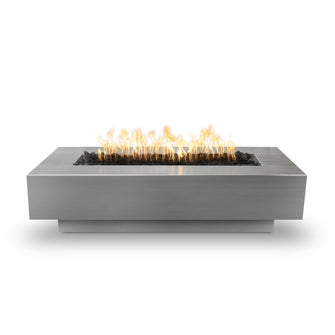 48" Rectangular Moderno Fire Pit - Copper - Match Lit - Natural Gas