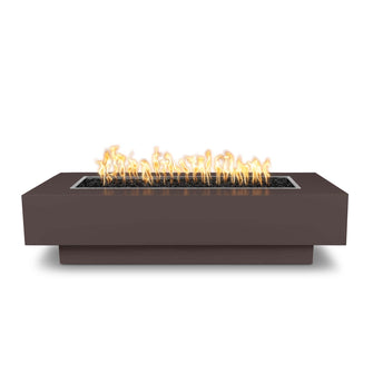 48" Rectangular Coronado Fire Pit - Powder Coated Metal - Black - Match Lit - Natural Gas