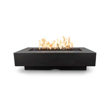 60" Rectangular Del Mar Fire Pit - GFRC Concrete - Ash - Match Lit - Natural Gas