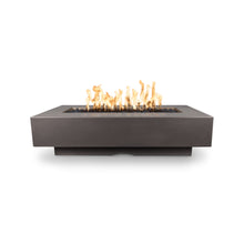 60" Rectangular Del Mar Fire Pit - GFRC Concrete - Ash - Match Lit - Natural Gas