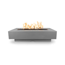 60" Rectangular Del Mar Fire Pit - GFRC Concrete - Ash - Match Lit - Natural Gas