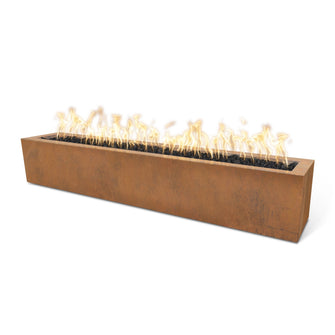 48" Rectangular Eaves Fire Pit - Copper - Match Lit - Natural Gas