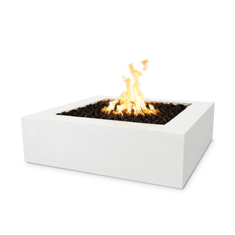 36" Square Quad Fire Pit - GFRC Concrete - Ash - Match Lit - Natural Gas