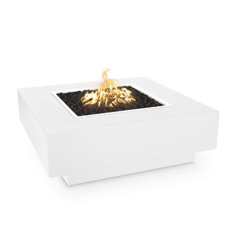 36" Square Cabo Fire Pit - Powder Coated Metal - Black - Match Lit - Natural Gas