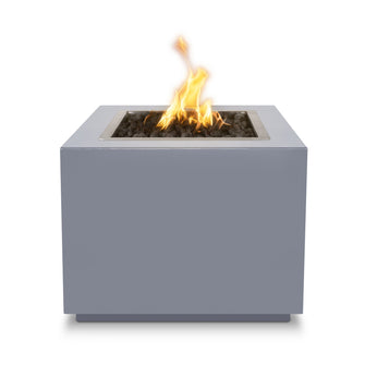 30" Square Forma Fire Pit - Powder Coated Metal - Black - Match Lit - Natural Gas