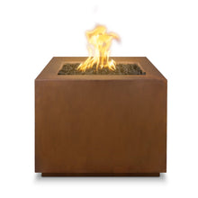 30" Square Forma Fire Pit - Copper - Match Lit - Natural Gas