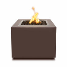 30" Square Forma Fire Pit - Powder Coated Metal - Black - Match Lit - Natural Gas