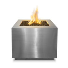 30" Square Forma Fire Pit - Copper - Match Lit - Natural Gas
