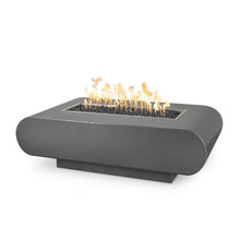 48" Rectangular La Jolla Fire Pit - Powder Coated Metal - Black - Match Lit - Natural Gas