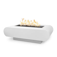 48" Rectangular La Jolla Fire Pit - Powder Coated Metal - Black - Match Lit - Natural Gas