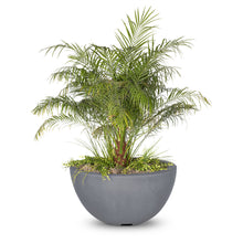 30" Round Luna Planter Bowl - GFRC Concrete - Ash -