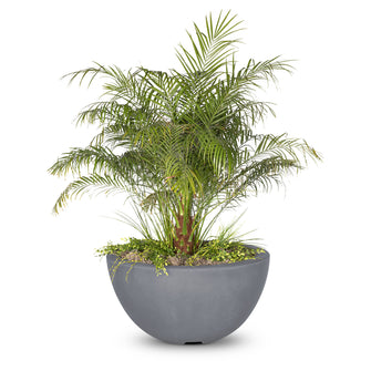 30" Round Luna Planter Bowl - GFRC Concrete - Ash -
