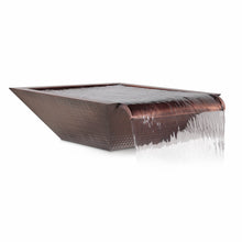 24" Maya Hammered Copper Water Bowl - Wide Spillway