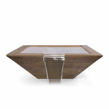 24" Maya Wood Grain Water Bowl