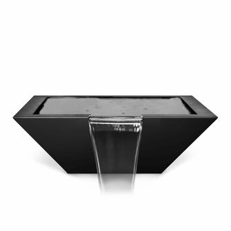 24" Maya Powder Coated Water Bowl - Wide Spillway