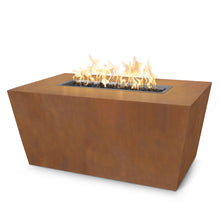 48" Rectangular Mesa Fire Pit - Copper - Match Lit - Natural Gas