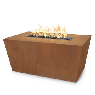 48" Rectangular Mesa Fire Pit - Copper - Match Lit - Natural Gas