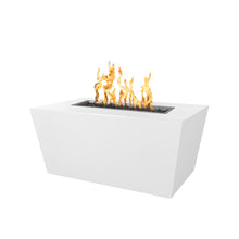 48" Rectangular Mesa Fire Pit - Powder Coated Metal - Black - Match Lit - Natural Gas