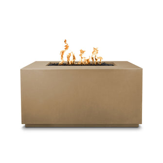 48" Rectangular Pismo Fire Pit - GFRC Concrete - Ash - Match Lit - Natural Gas