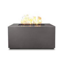 48" Rectangular Pismo Fire Pit - GFRC Concrete - Ash - Match Lit - Natural Gas