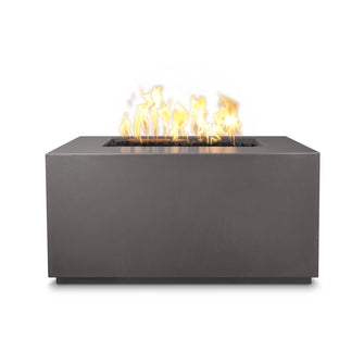 48" Rectangular Pismo Fire Pit - GFRC Concrete - Ash - Match Lit - Natural Gas