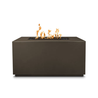 48" Rectangular Pismo Fire Pit - GFRC Concrete - Ash - Match Lit - Natural Gas