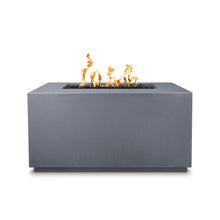 48" Rectangular Pismo Fire Pit - GFRC Concrete - Ash - Match Lit - Natural Gas