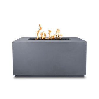 48" Rectangular Pismo Fire Pit - GFRC Concrete - Ash - Match Lit - Natural Gas